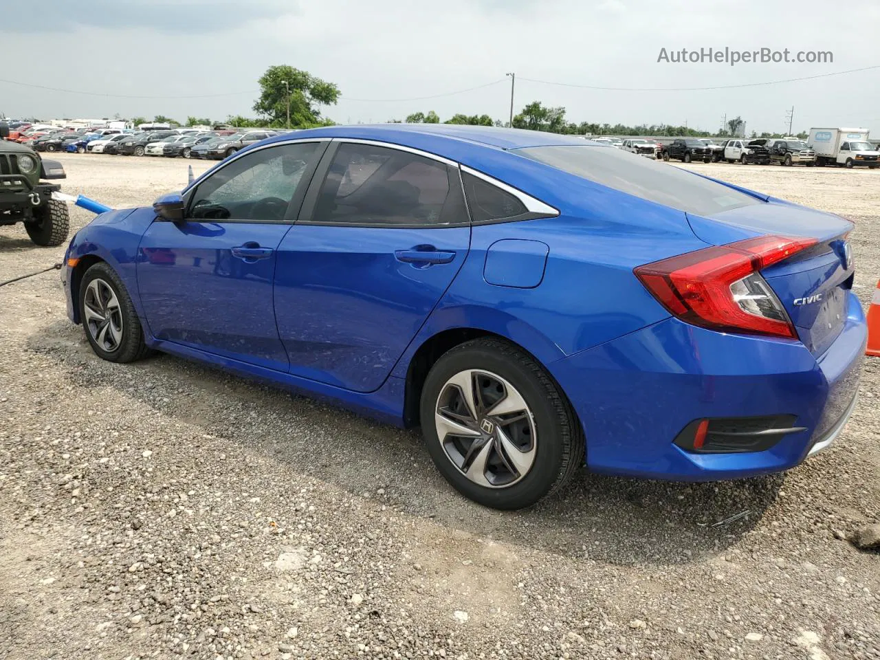 2020 Honda Civic Lx Blue vin: 19XFC2F6XLE006506