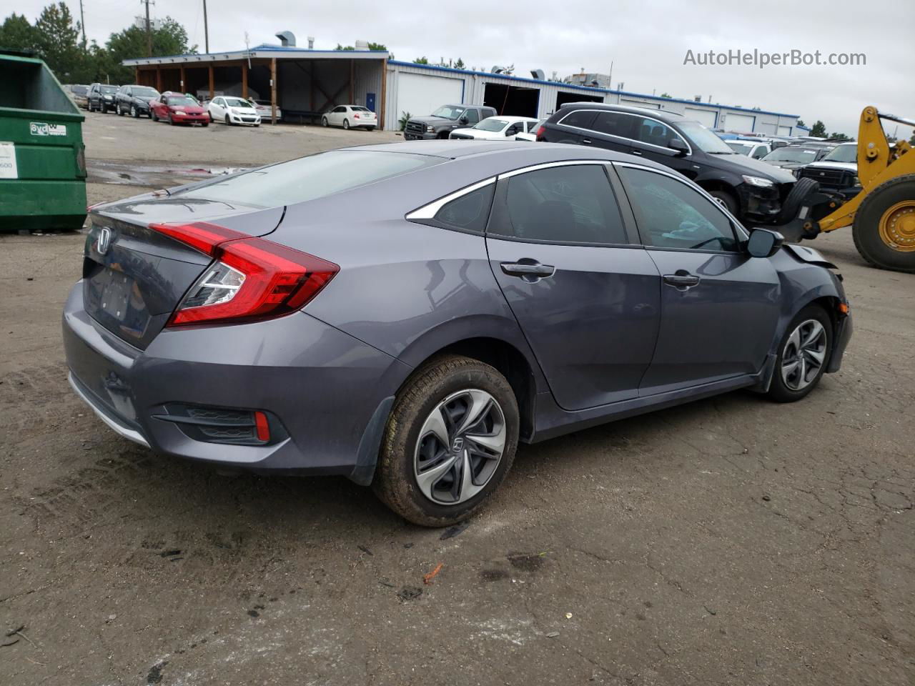 2020 Honda Civic Lx Gray vin: 19XFC2F6XLE023032