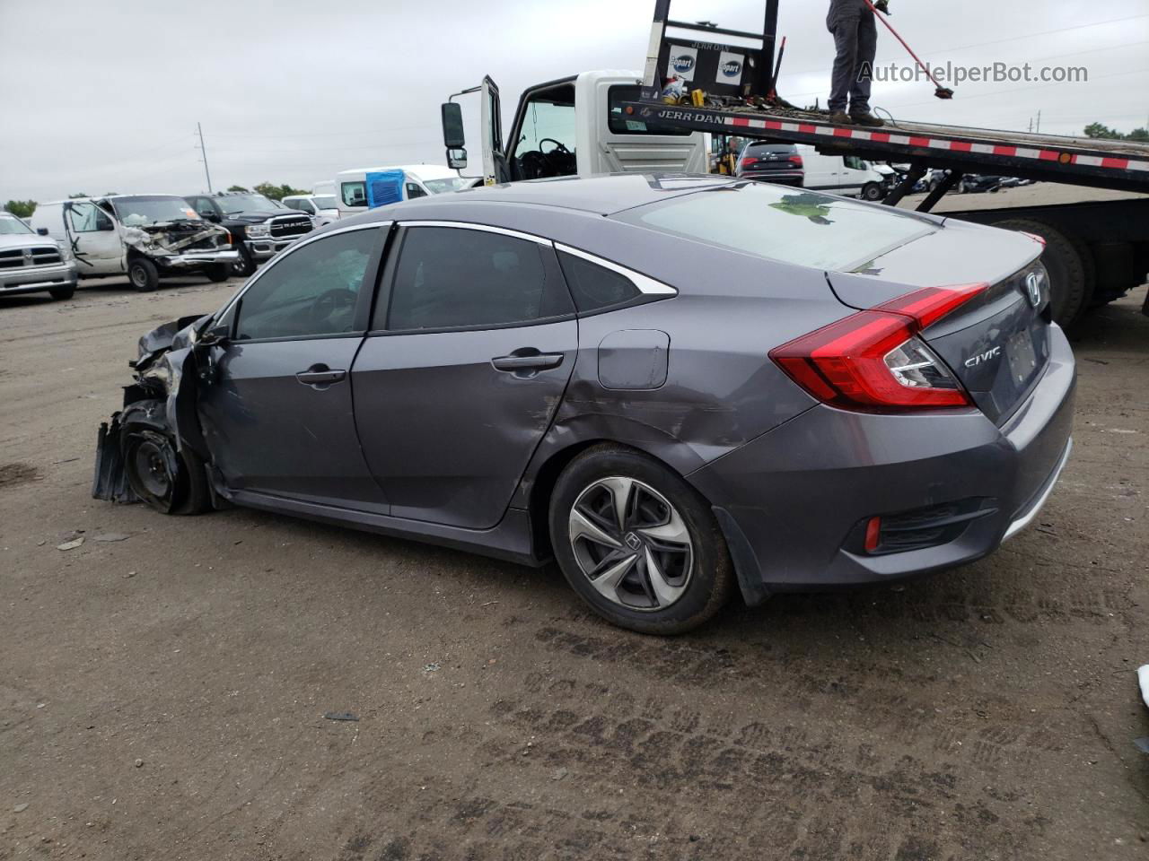 2020 Honda Civic Lx Gray vin: 19XFC2F6XLE023032