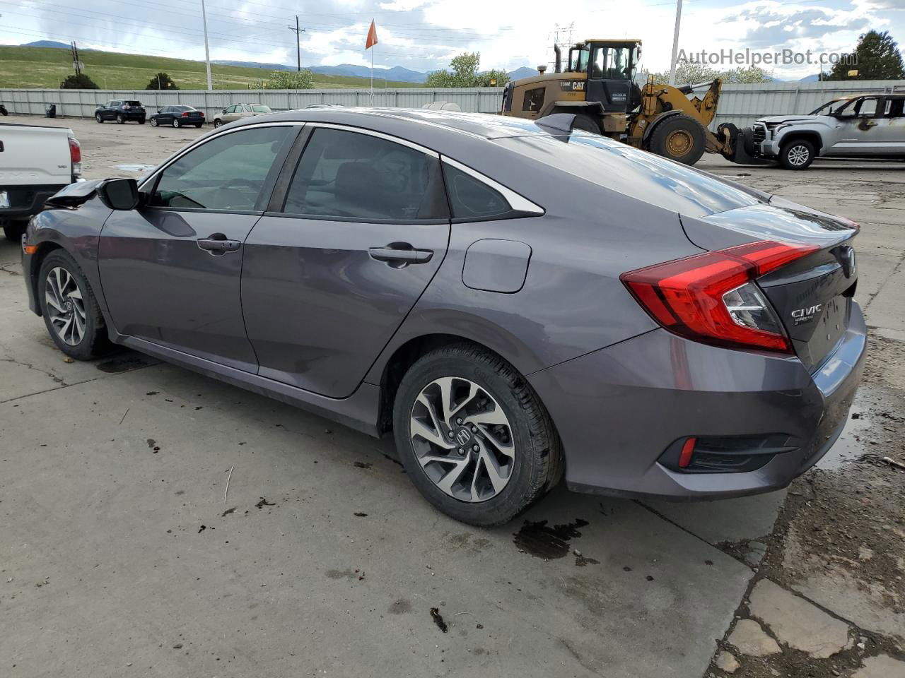 2017 Honda Civic Ex Серый vin: 19XFC2F70HE010029