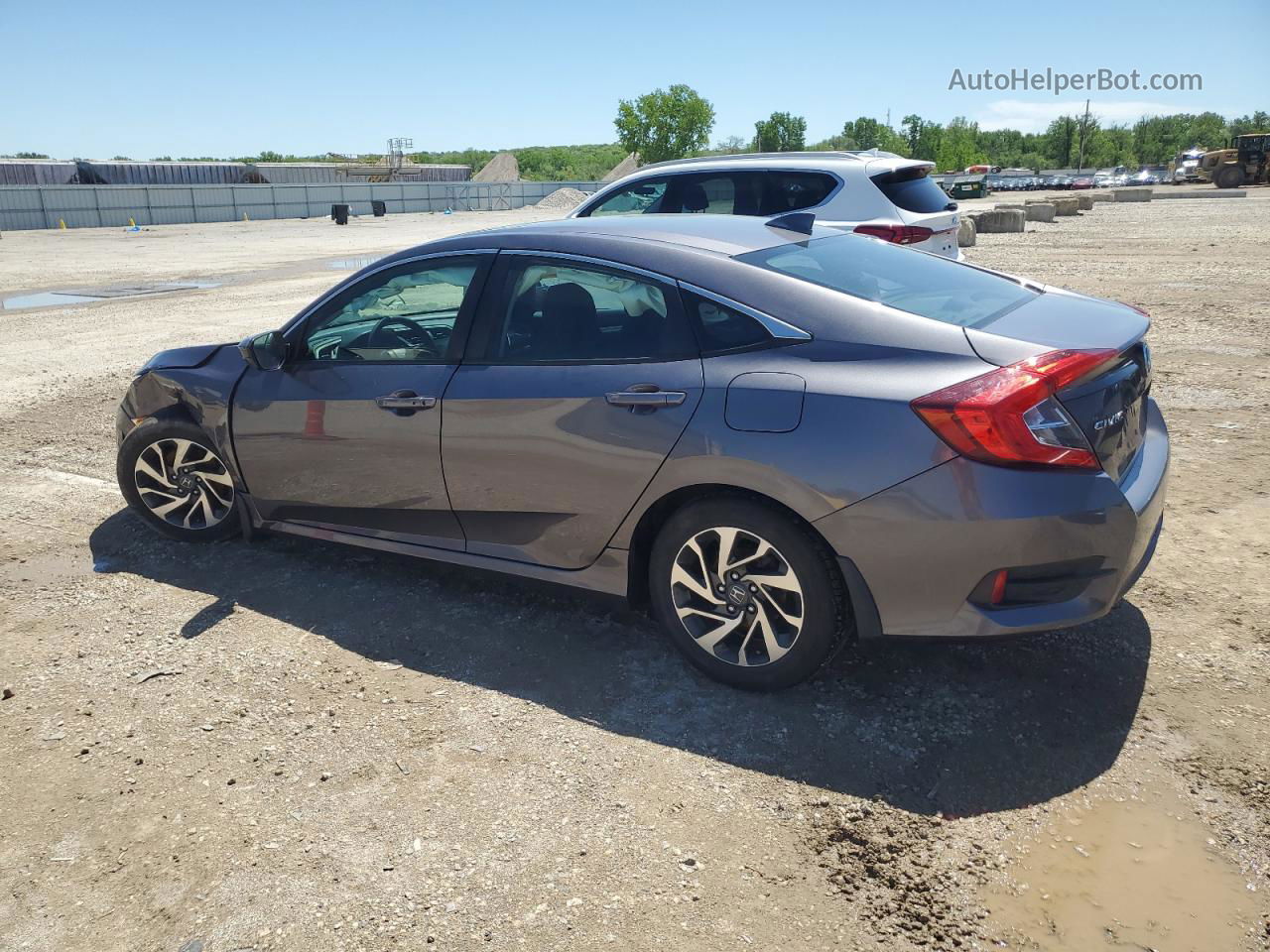 2017 Honda Civic Ex Gray vin: 19XFC2F70HE018468