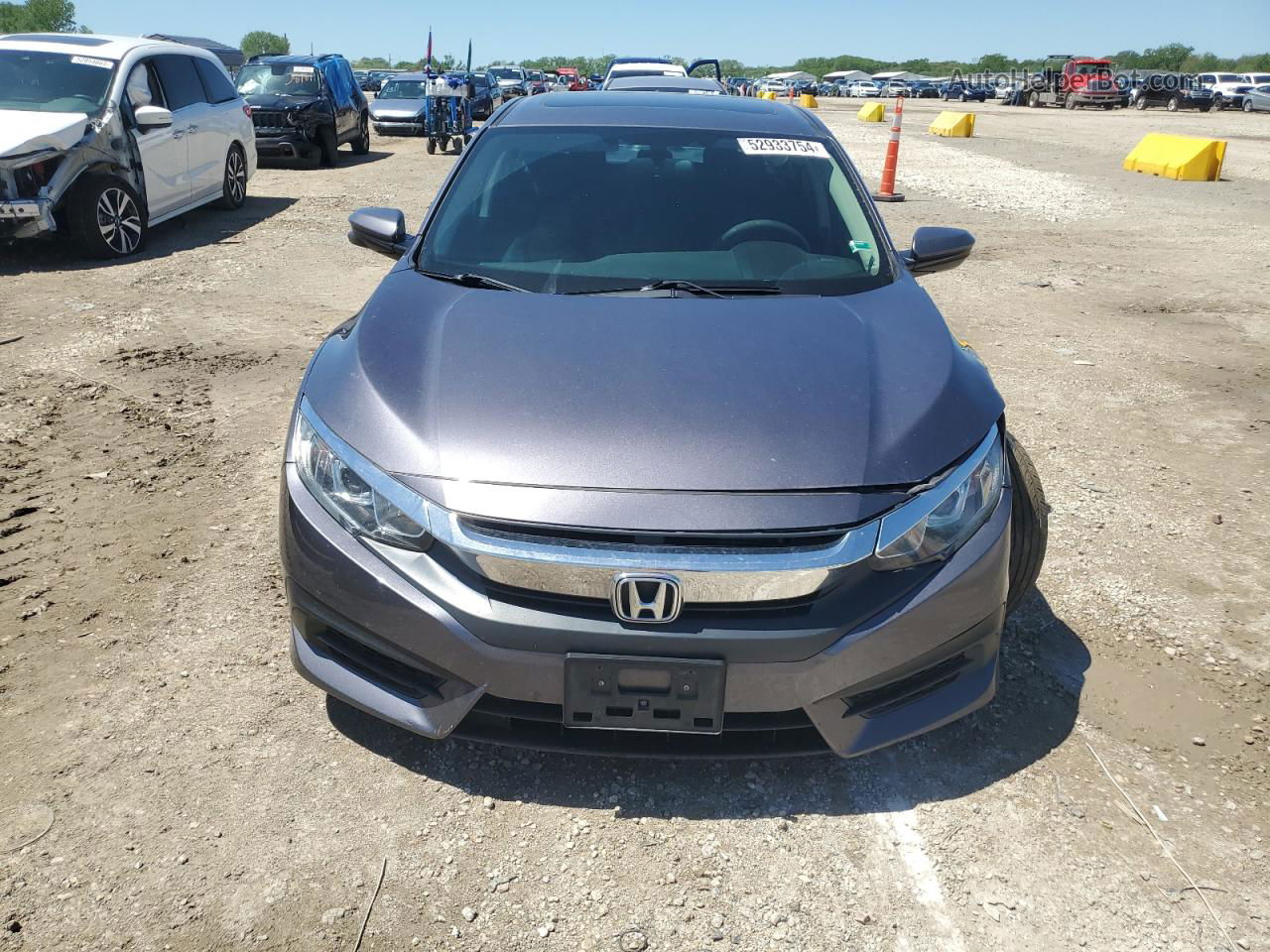 2017 Honda Civic Ex Gray vin: 19XFC2F70HE018468