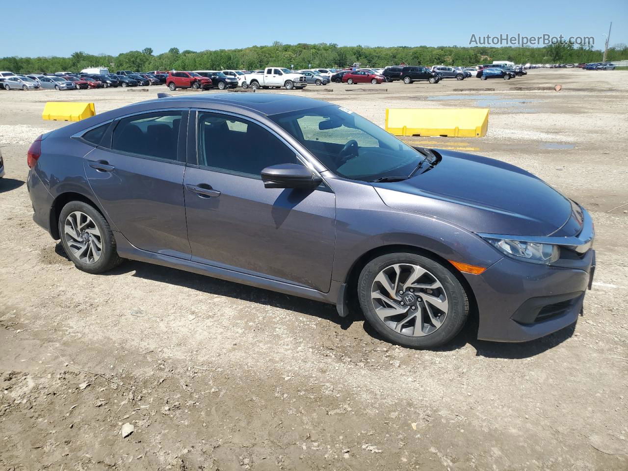 2017 Honda Civic Ex Gray vin: 19XFC2F70HE018468