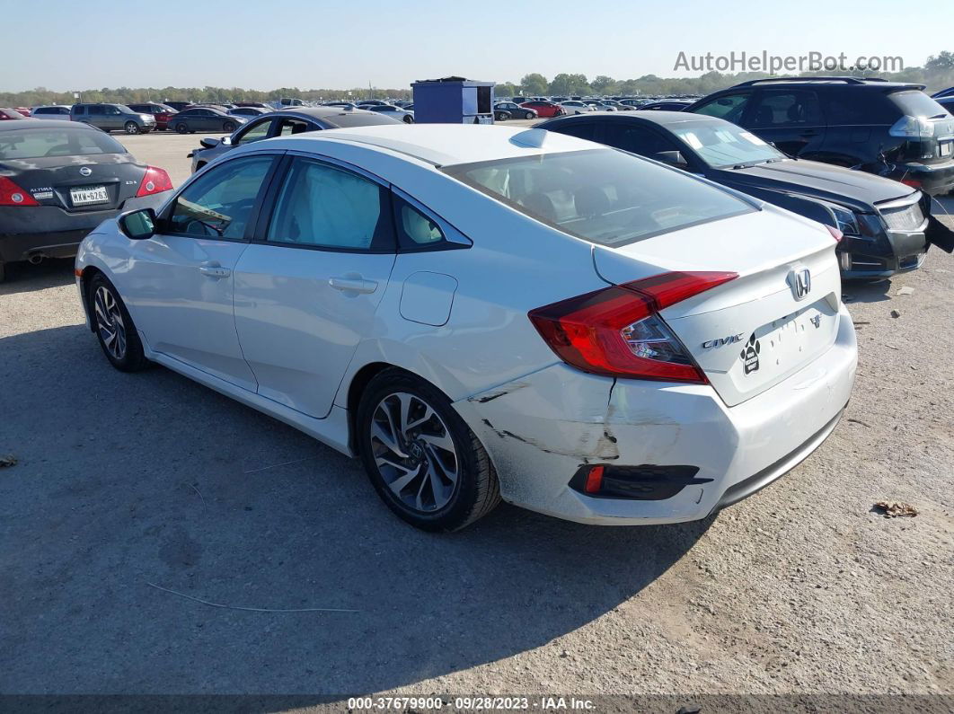 2017 Honda Civic Ex White vin: 19XFC2F70HE029793