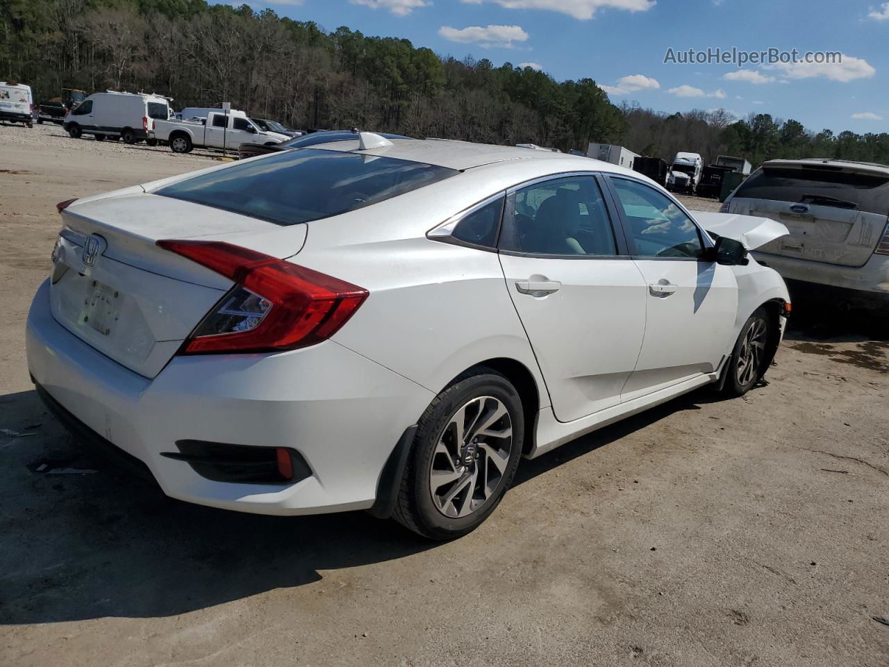 2017 Honda Civic Ex White vin: 19XFC2F70HE055648