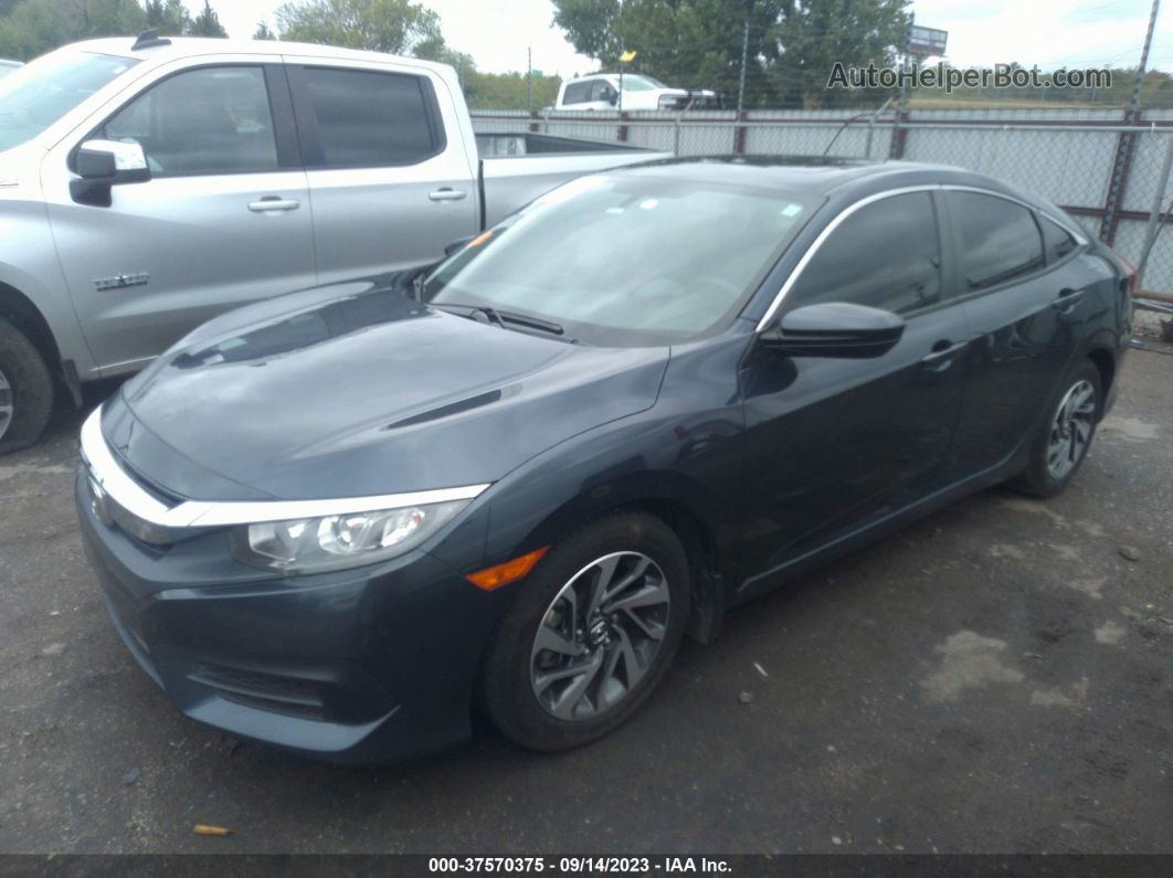 2017 Honda Civic Ex Navy vin: 19XFC2F70HE056234