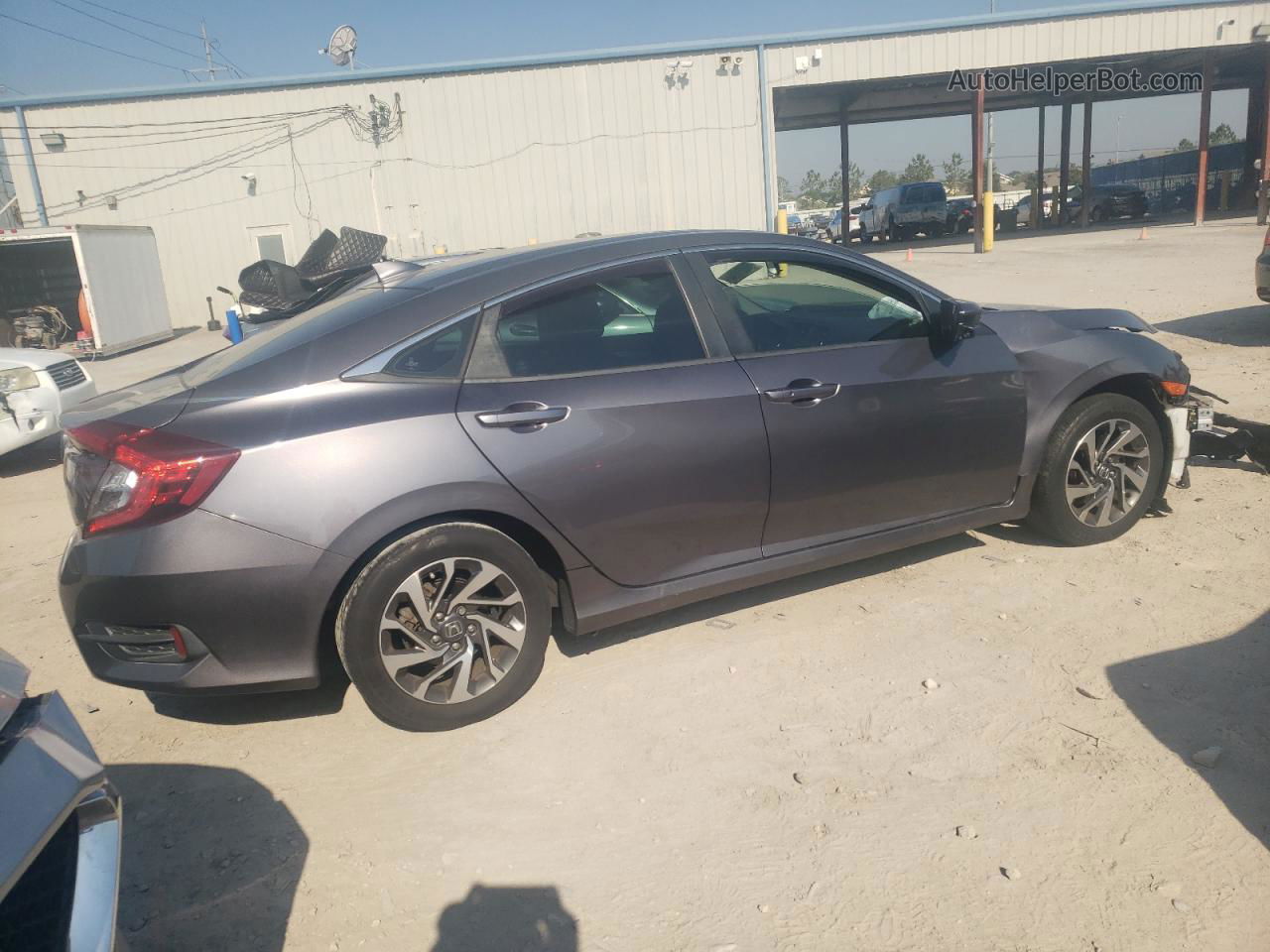 2017 Honda Civic Ex Gray vin: 19XFC2F70HE056332