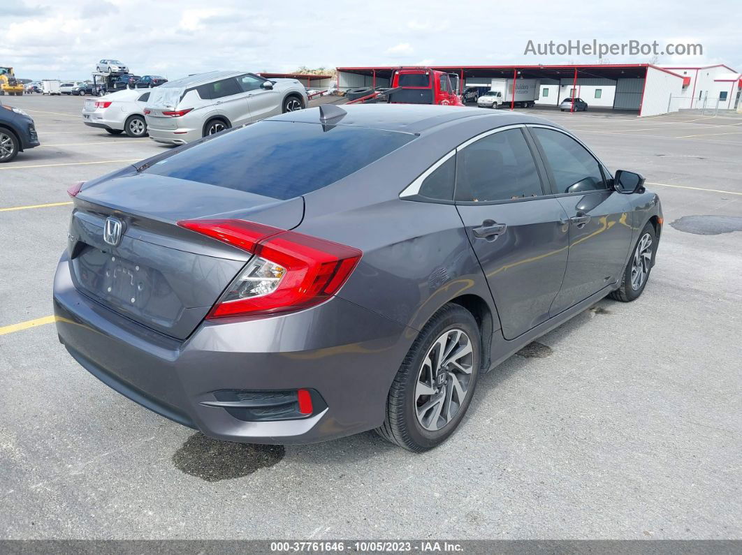 2017 Honda Civic Sedan Ex Gray vin: 19XFC2F70HE071008