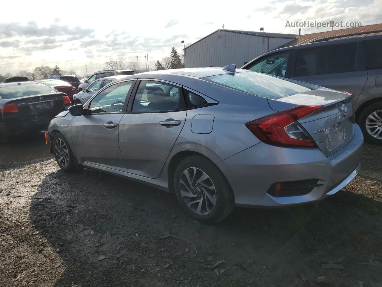 2017 Honda Civic Ex Серебряный vin: 19XFC2F70HE204687