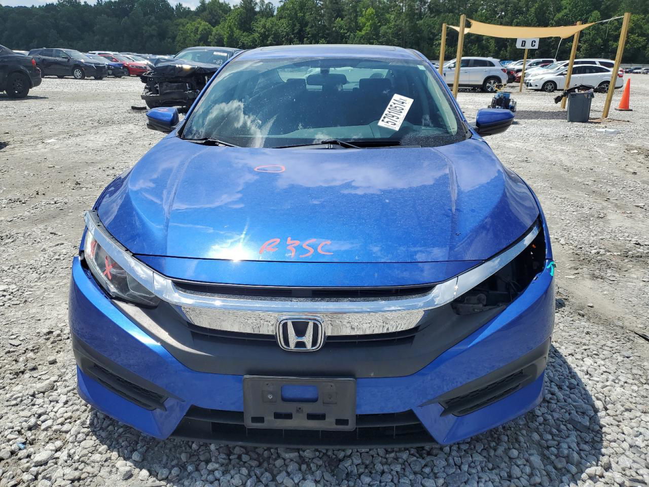 2017 Honda Civic Ex Blue vin: 19XFC2F70HE221165