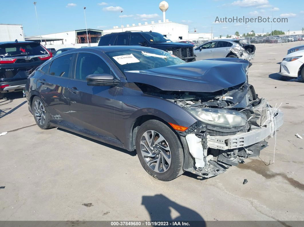 2016 Honda Civic Sedan Ex Gray vin: 19XFC2F71GE019207