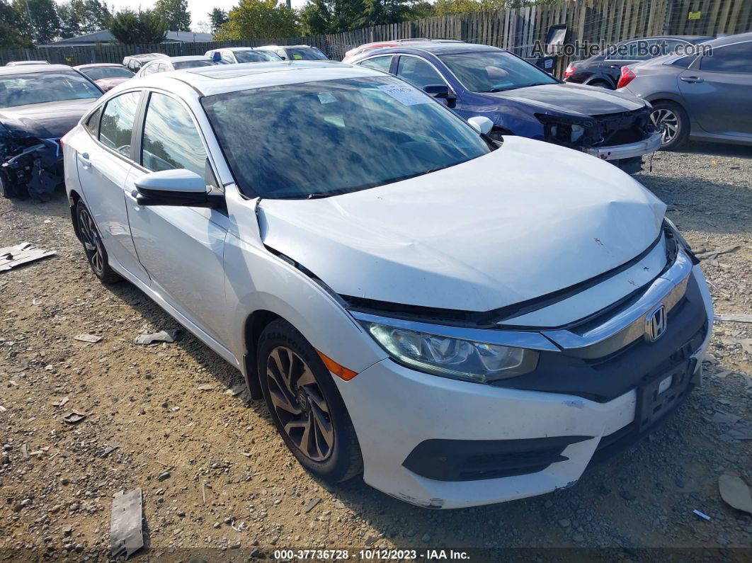 2016 Honda Civic Sedan Ex White vin: 19XFC2F71GE039988