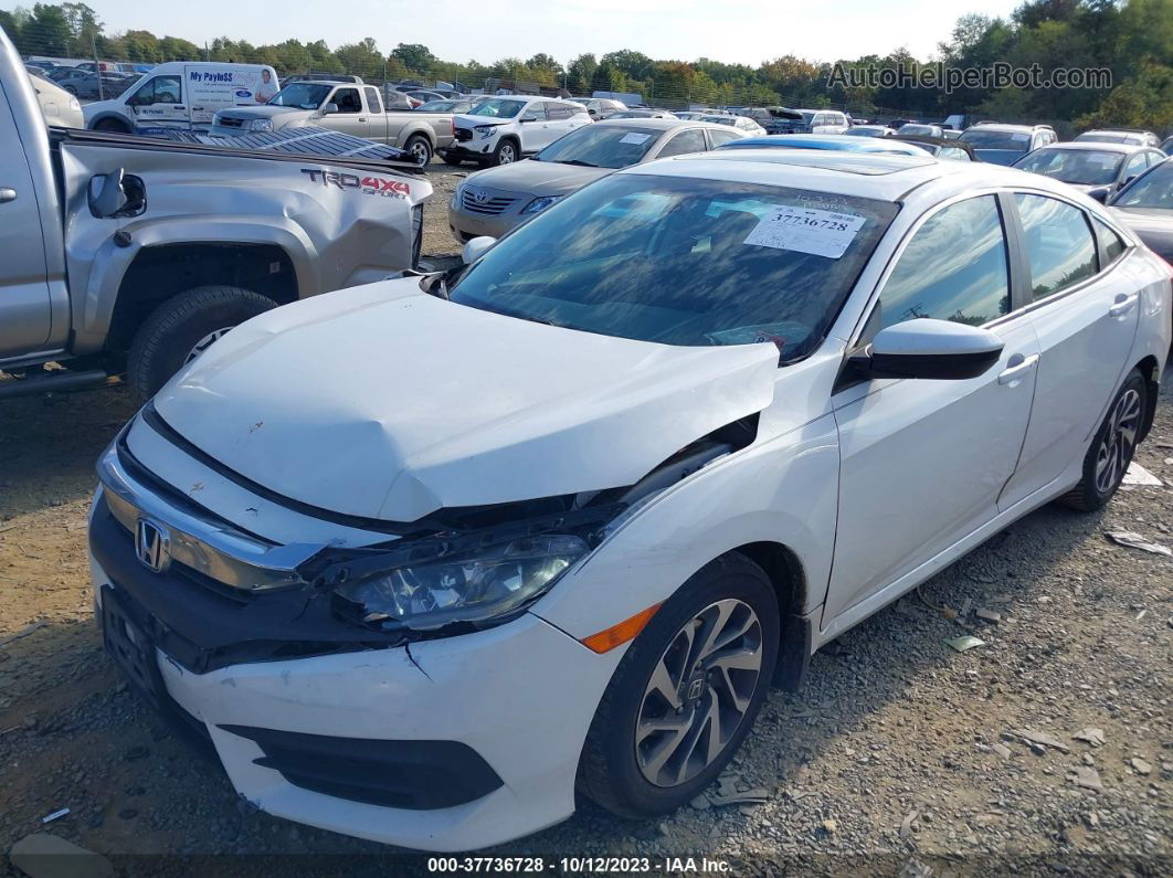 2016 Honda Civic Sedan Ex White vin: 19XFC2F71GE039988