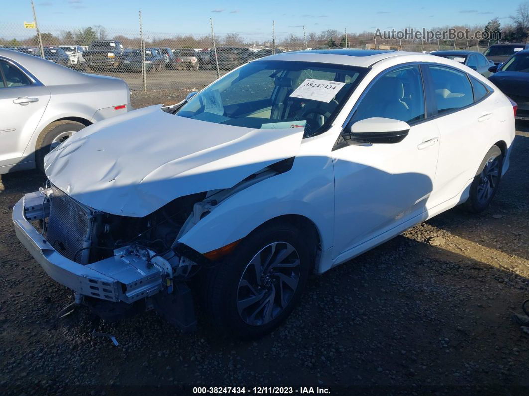 2016 Honda Civic Sedan Ex White vin: 19XFC2F71GE204860