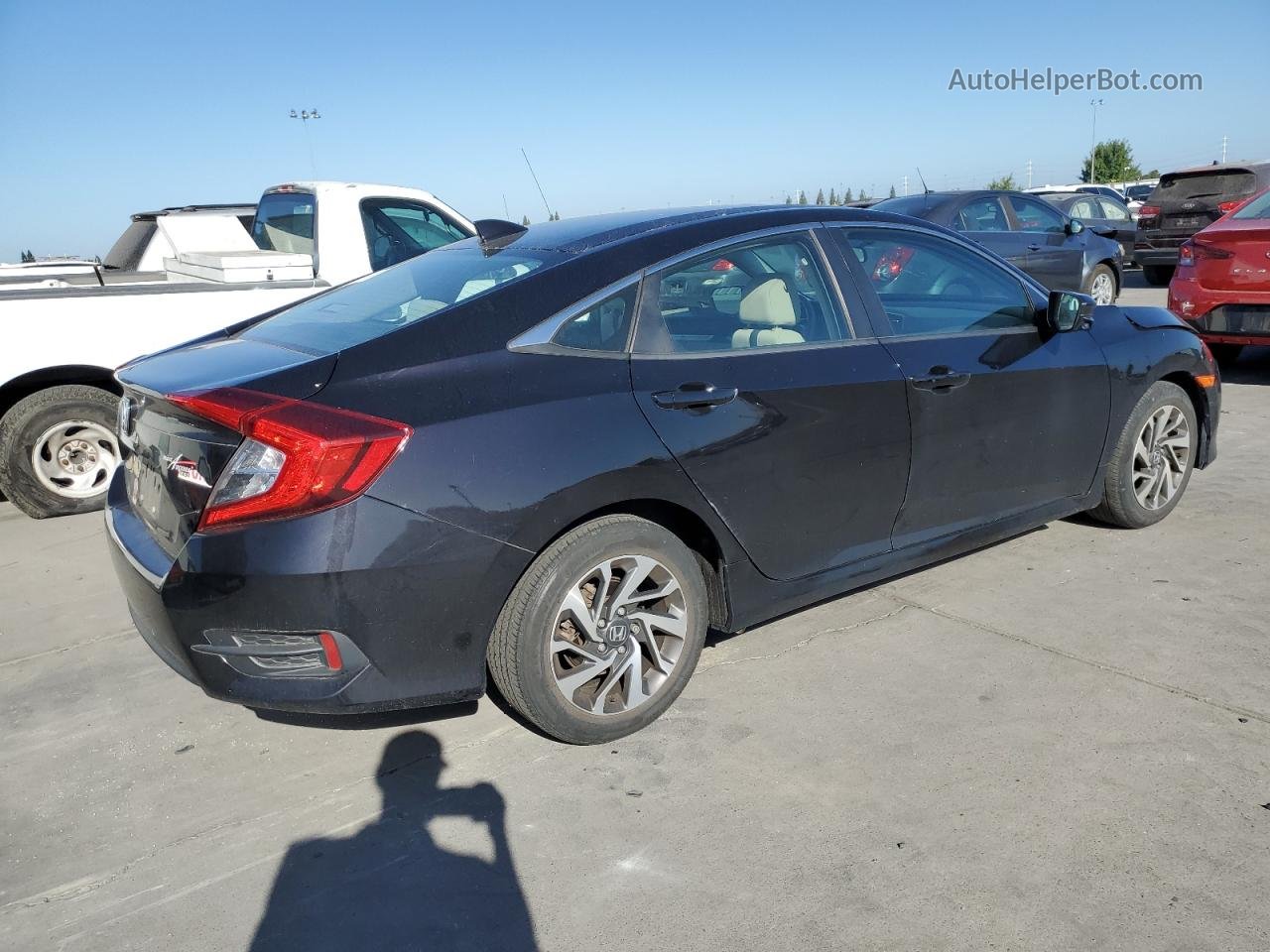 2017 Honda Civic Ex Black vin: 19XFC2F71HE024280