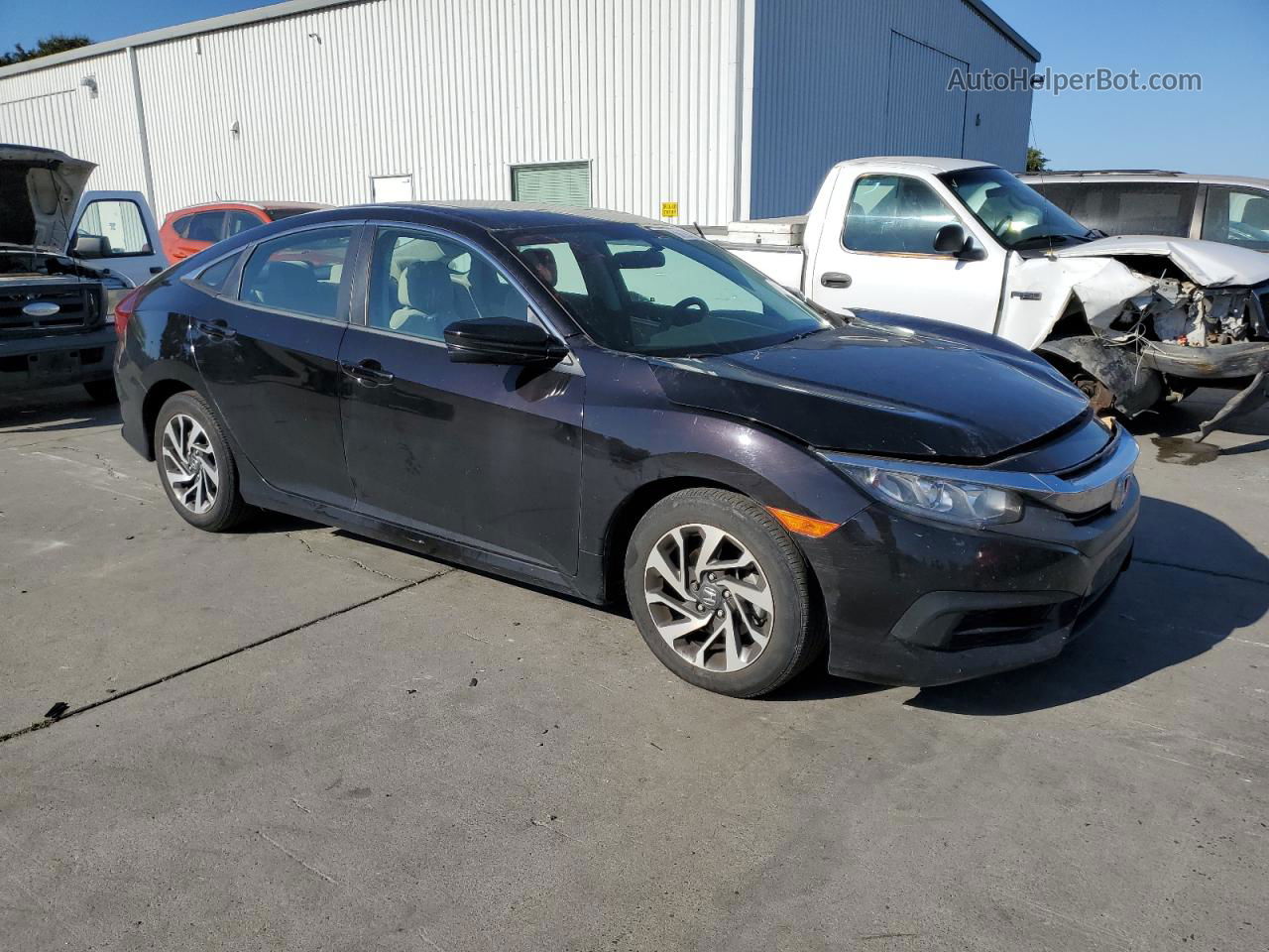 2017 Honda Civic Ex Black vin: 19XFC2F71HE024280