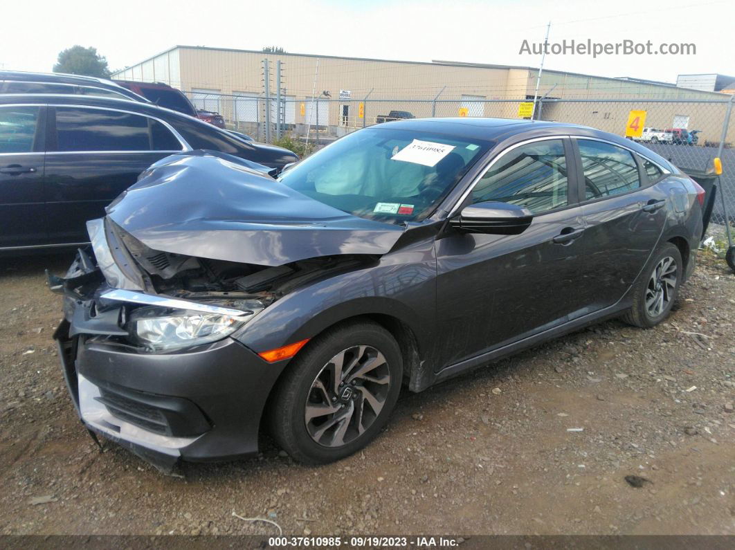 2016 Honda Civic Sedan Ex Gray vin: 19XFC2F72GE245790