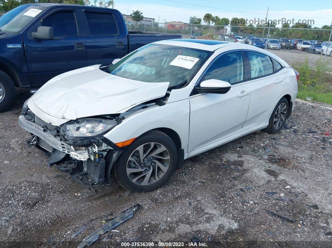 2017 Honda Civic Ex White vin: 19XFC2F72HE063671