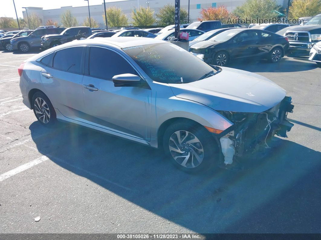 2017 Honda Civic Sedan Ex Silver vin: 19XFC2F72HE206053