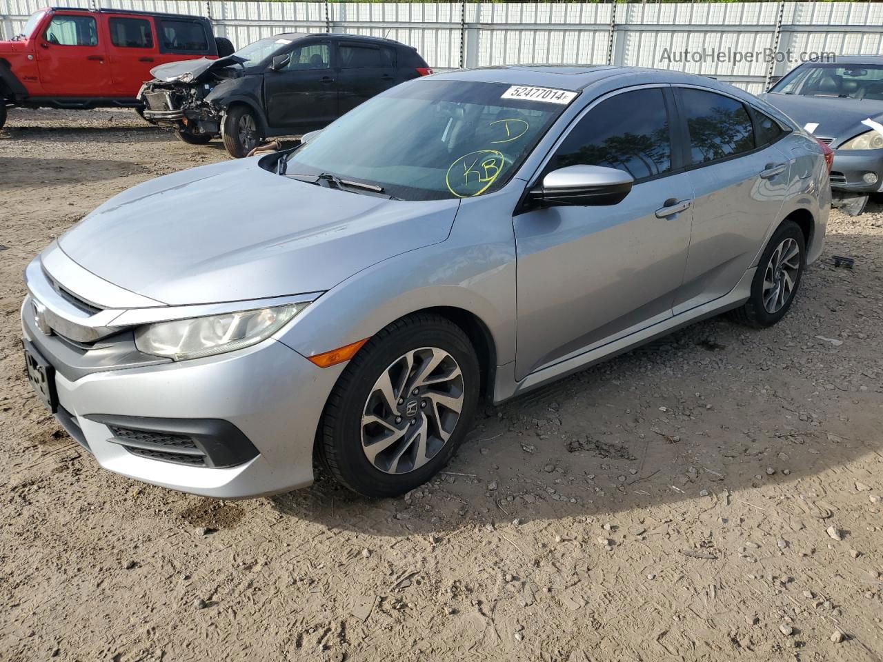 2016 Honda Civic Ex Gray vin: 19XFC2F73GE218436