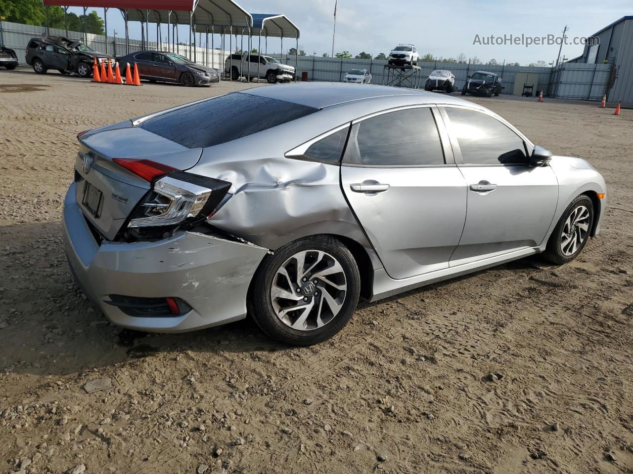 2016 Honda Civic Ex Gray vin: 19XFC2F73GE218436