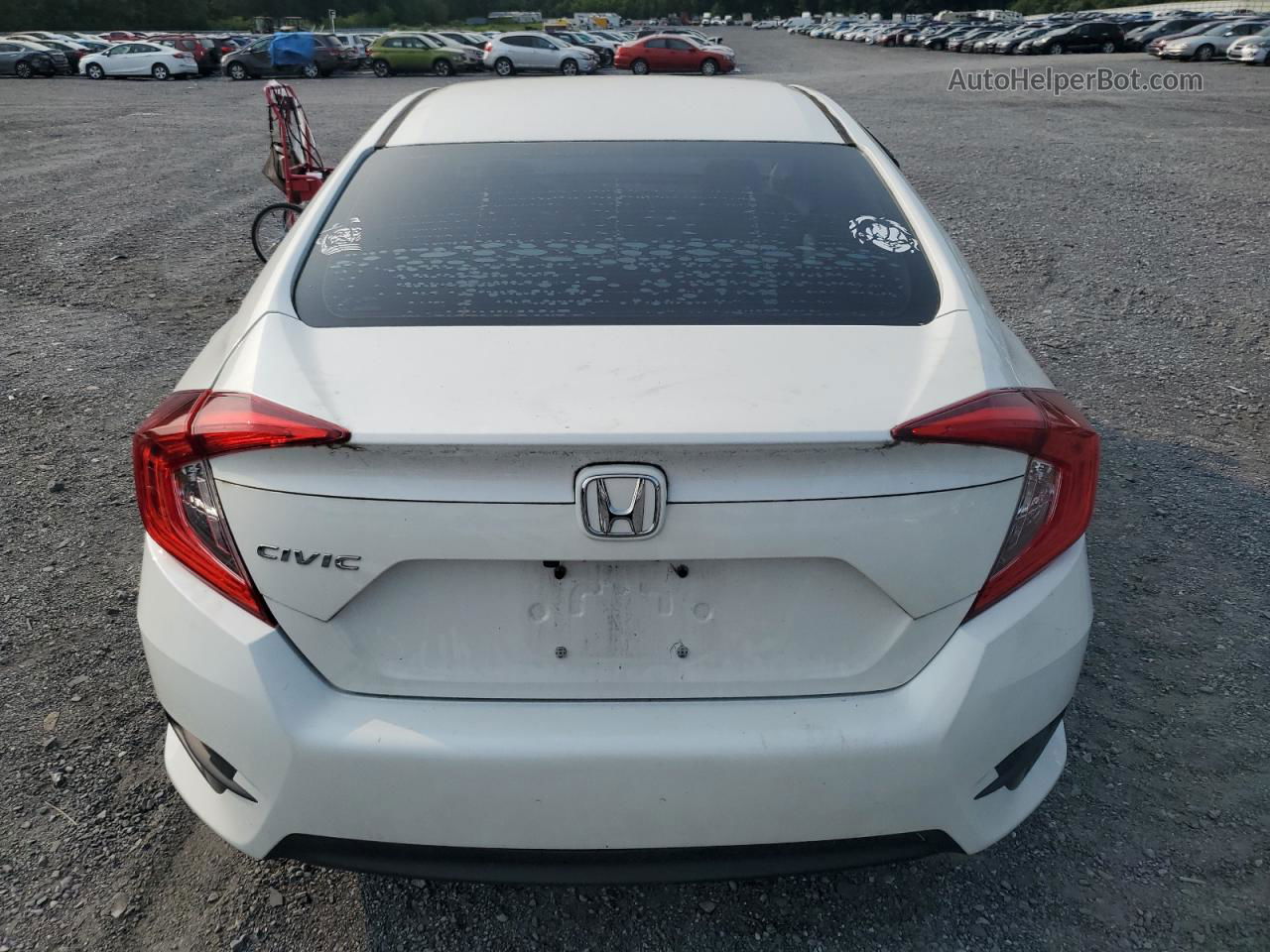 2016 Honda Civic Ex White vin: 19XFC2F73GE243420