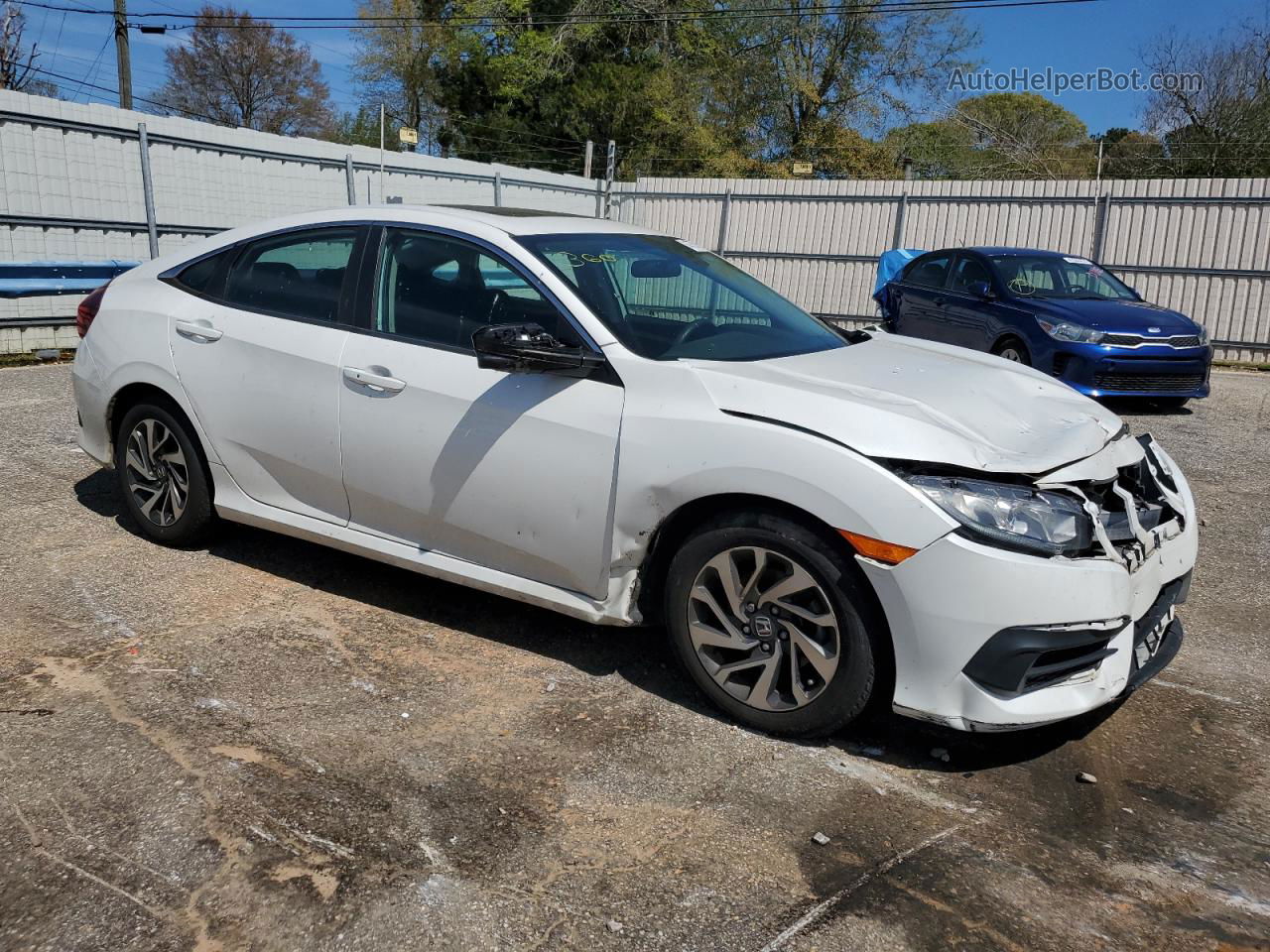 2017 Honda Civic Ex White vin: 19XFC2F73HE061251