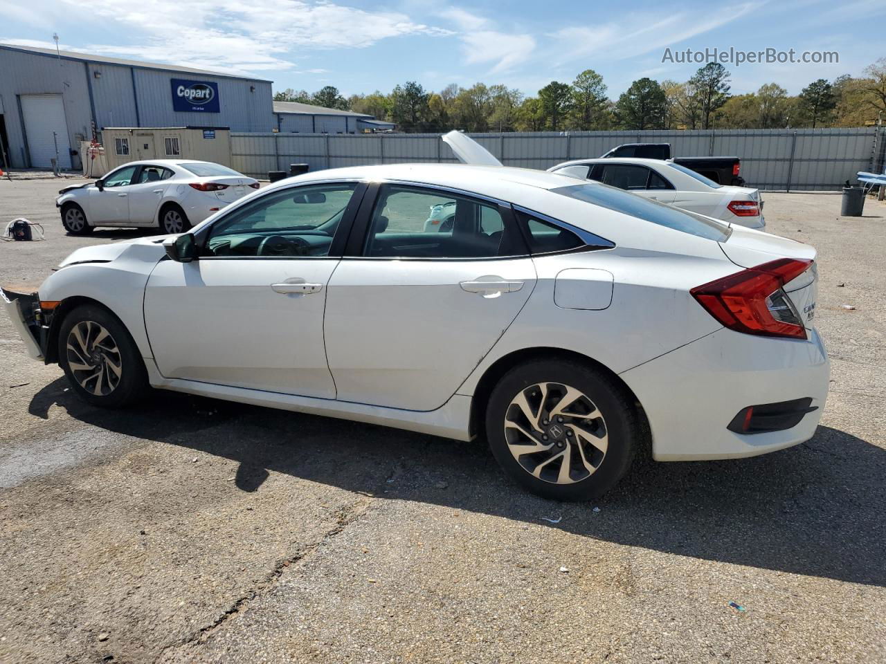 2017 Honda Civic Ex White vin: 19XFC2F73HE061251