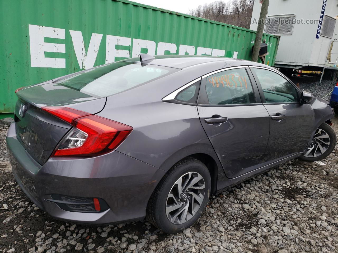 2017 Honda Civic Ex Gray vin: 19XFC2F73HE200844