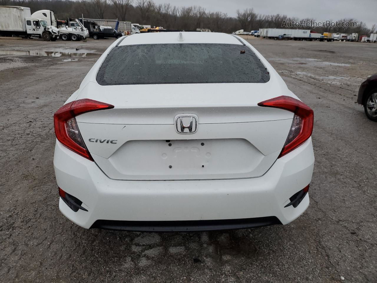 2017 Honda Civic Ex White vin: 19XFC2F73HE210340