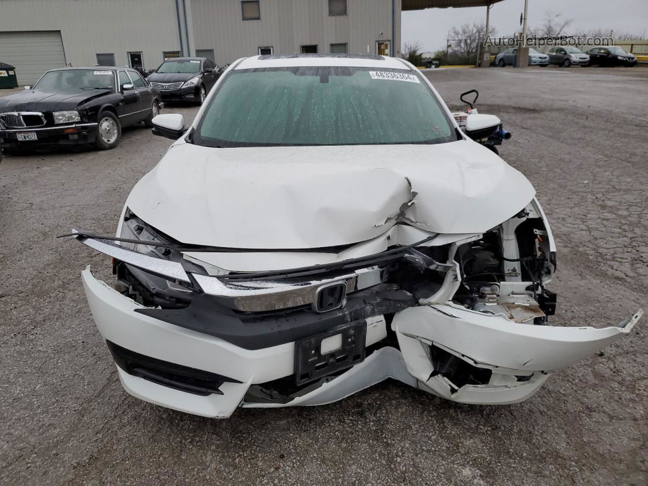 2017 Honda Civic Ex White vin: 19XFC2F73HE210340