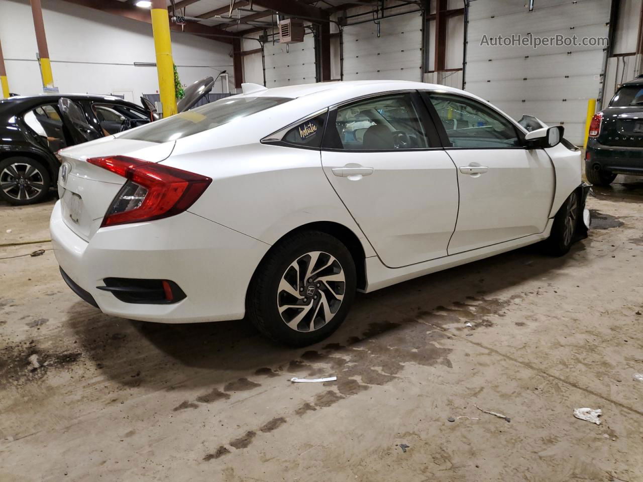 2017 Honda Civic Ex White vin: 19XFC2F73HE225999