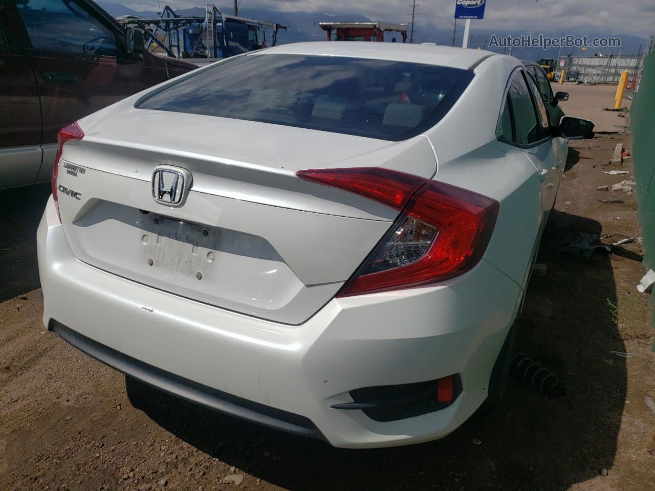 2016 Honda Civic Ex Белый vin: 19XFC2F74GE001820