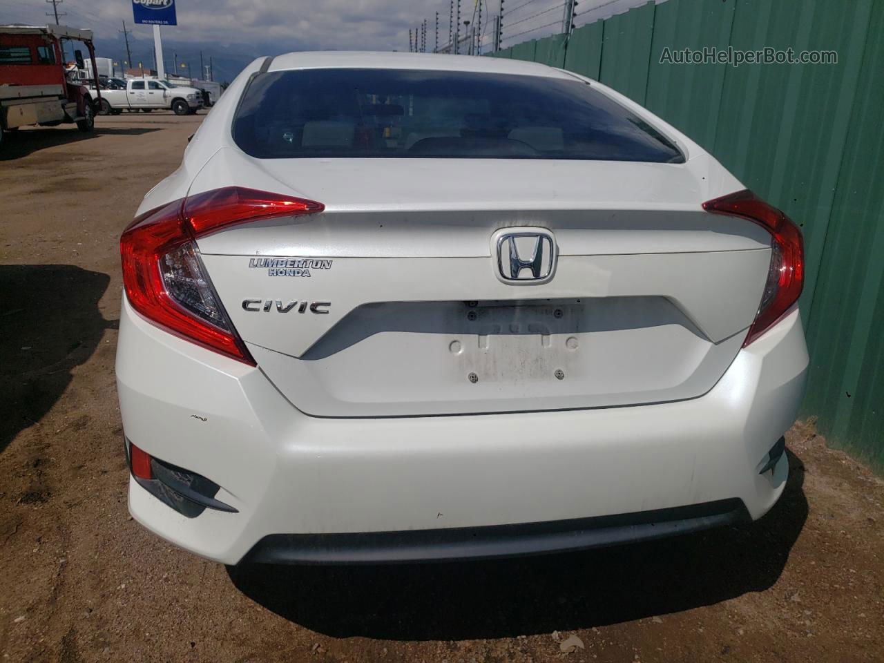 2016 Honda Civic Ex Белый vin: 19XFC2F74GE001820