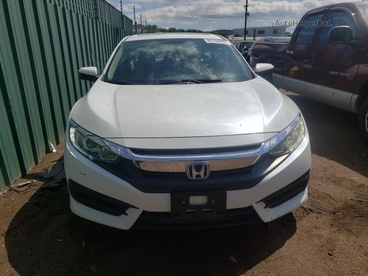 2016 Honda Civic Ex Белый vin: 19XFC2F74GE001820