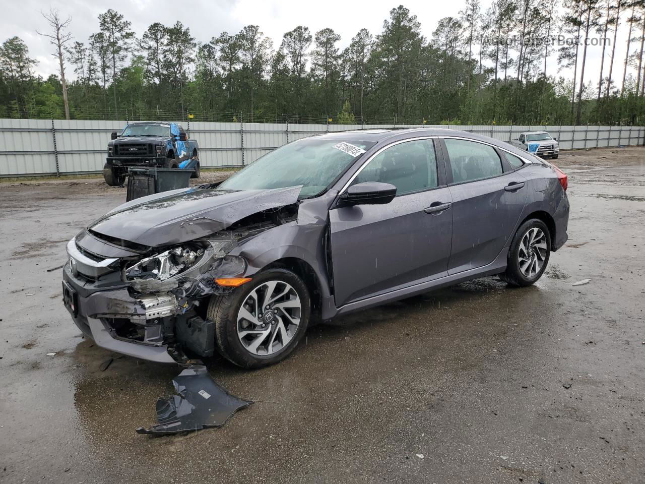 2016 Honda Civic Ex Gray vin: 19XFC2F74GE083824