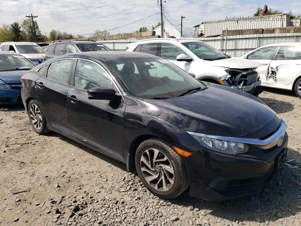2016 Honda Civic Ex Черный vin: 19XFC2F74GE092023