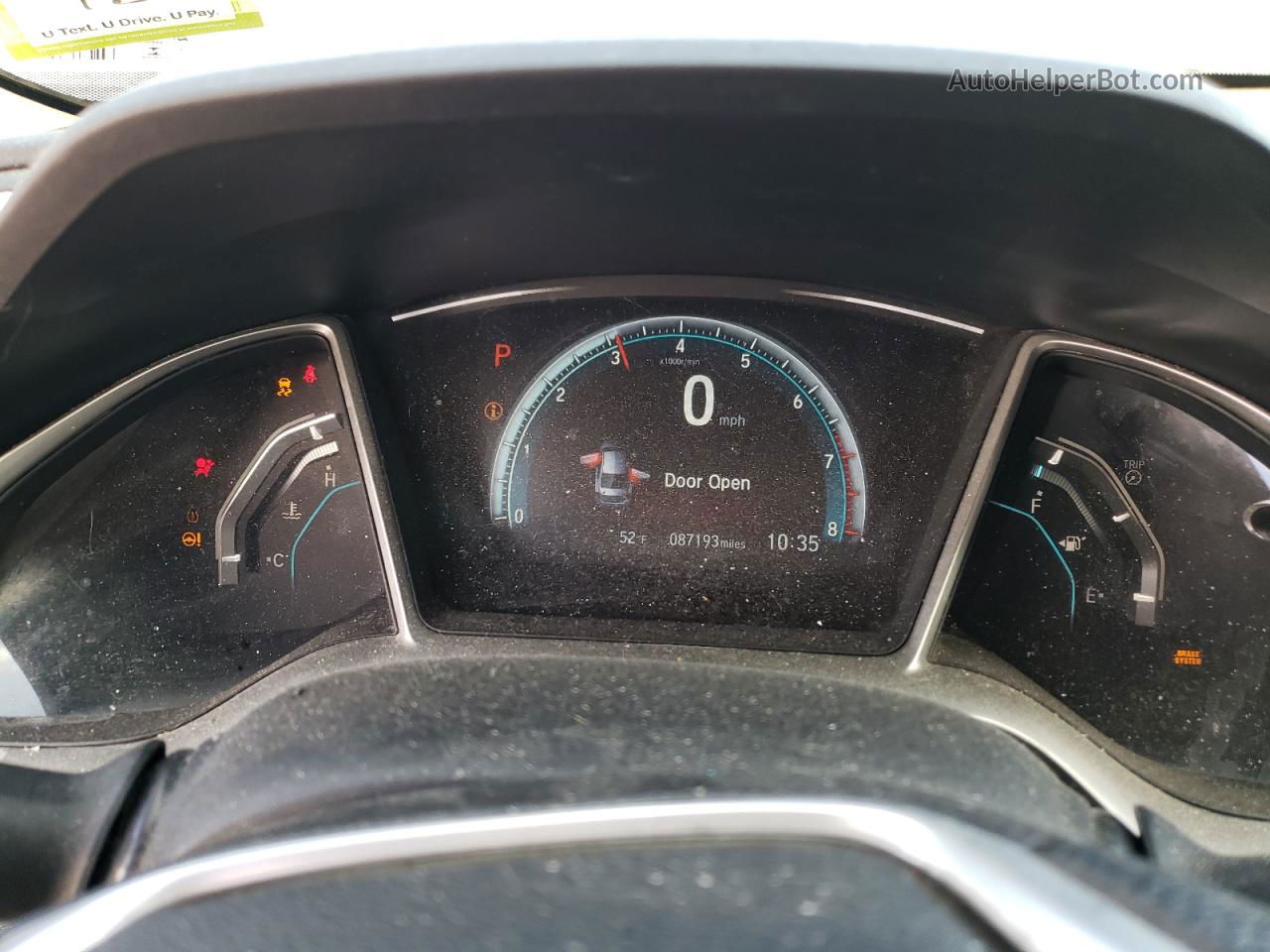 2016 Honda Civic Ex Черный vin: 19XFC2F74GE092023