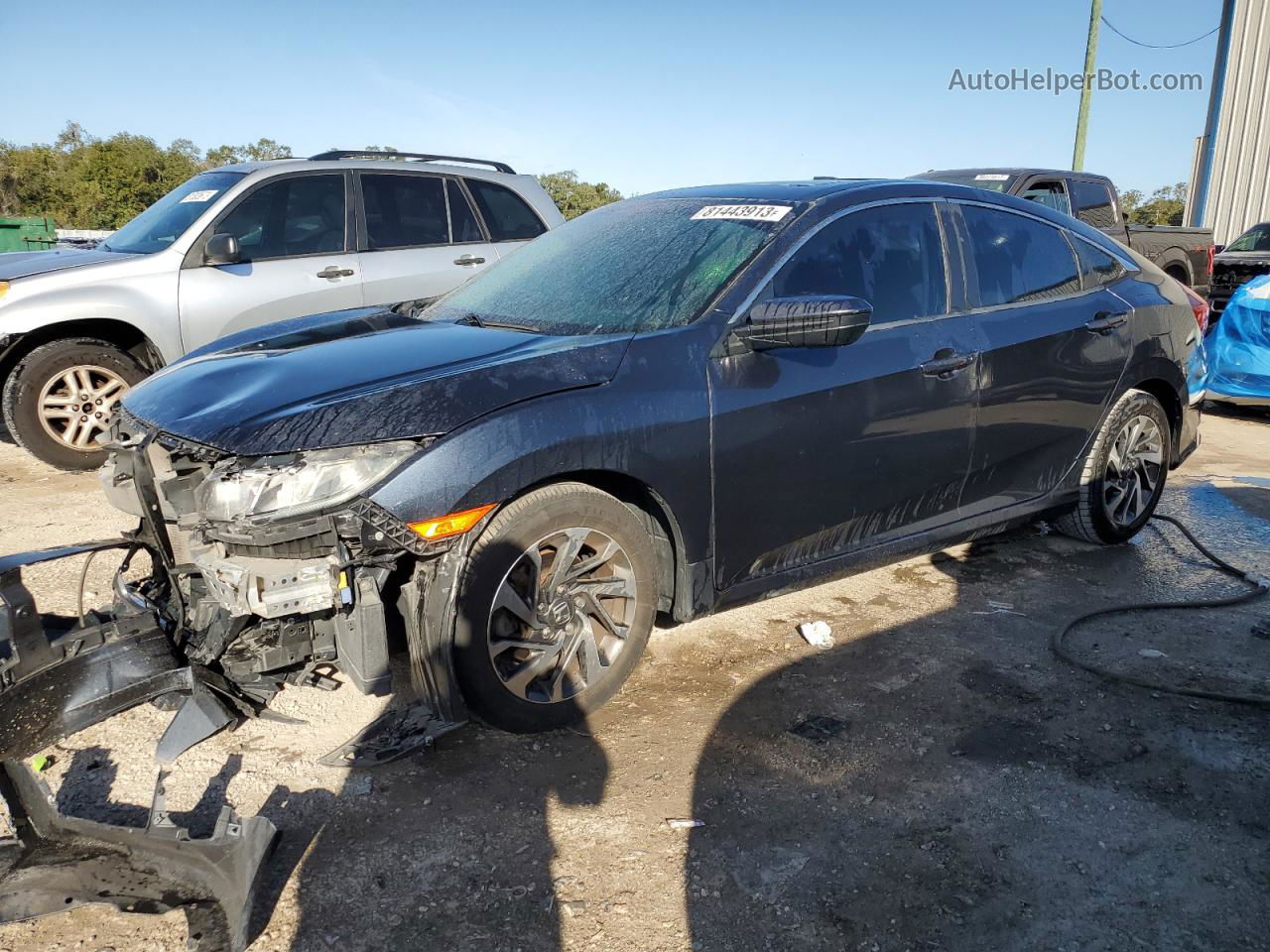 2017 Honda Civic Ex Gray vin: 19XFC2F74HE019381