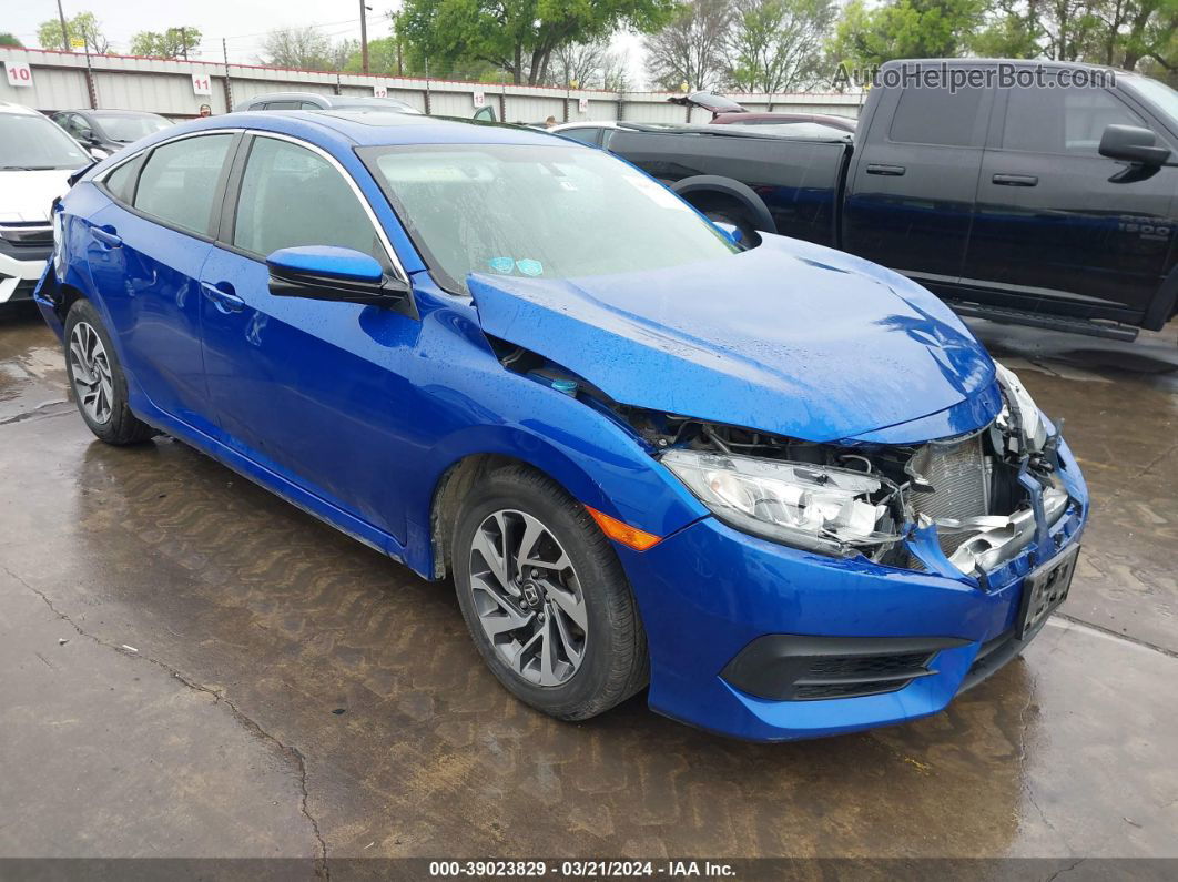 2017 Honda Civic Ex Blue vin: 19XFC2F74HE080407