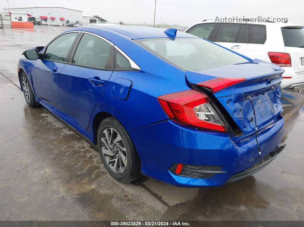 2017 Honda Civic Ex Blue vin: 19XFC2F74HE080407