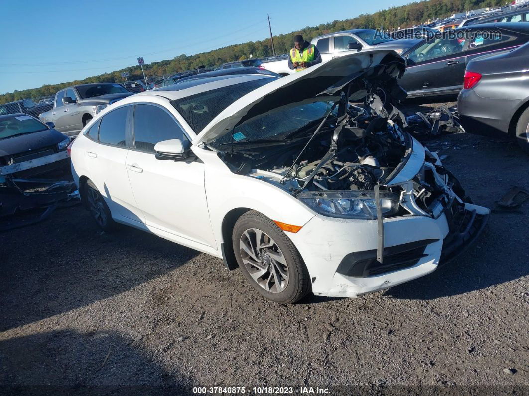 2017 Honda Civic Ex White vin: 19XFC2F74HE203249