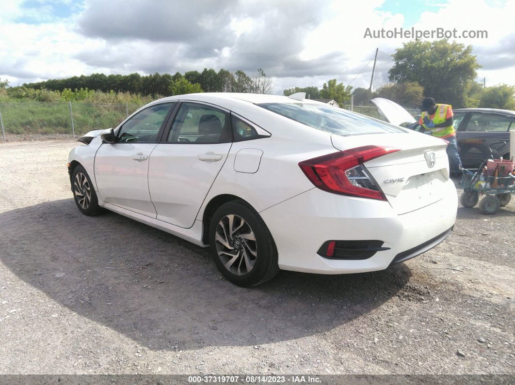 2017 Honda Civic Ex White vin: 19XFC2F74HE227261