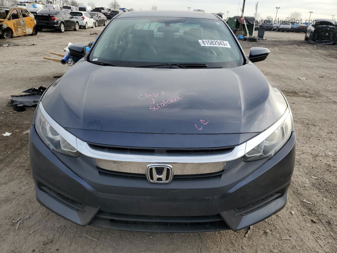 2016 Honda Civic Ex Blue vin: 19XFC2F75GE088403