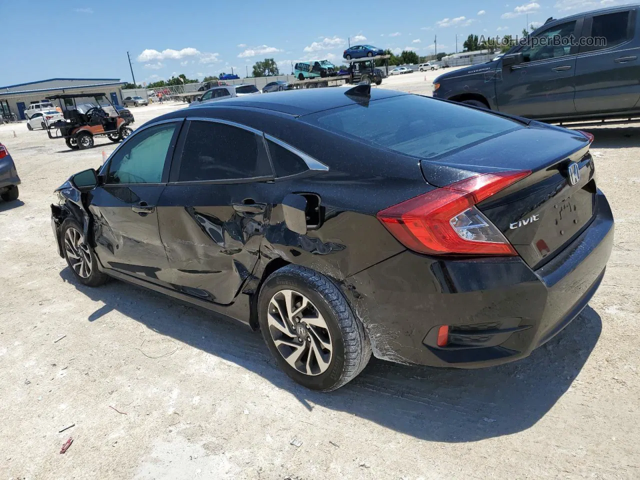 2017 Honda Civic Ex Black vin: 19XFC2F75HE062353