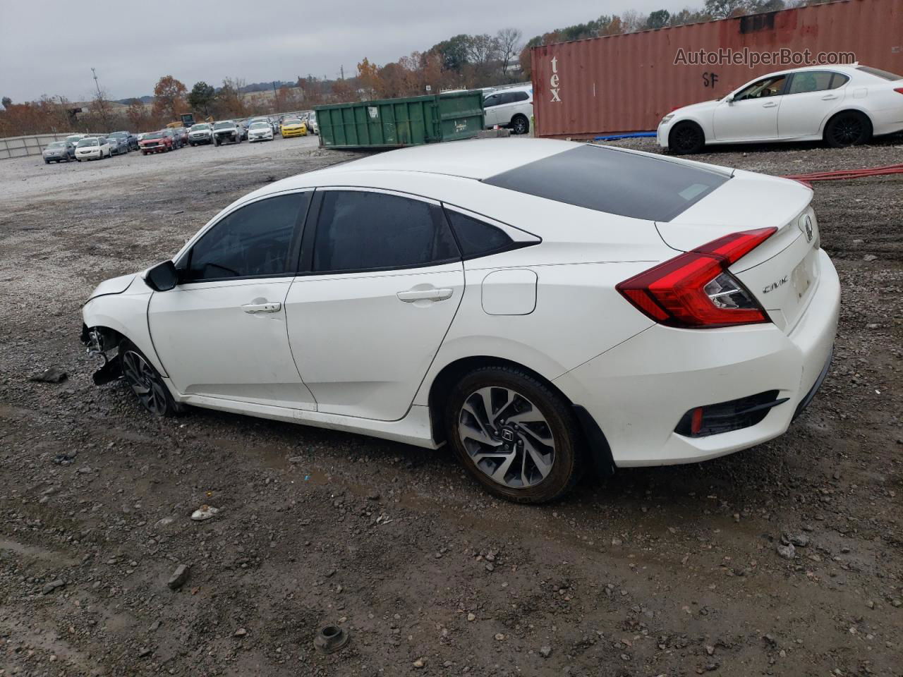 2016 Honda Civic Ex White vin: 19XFC2F76GE075031