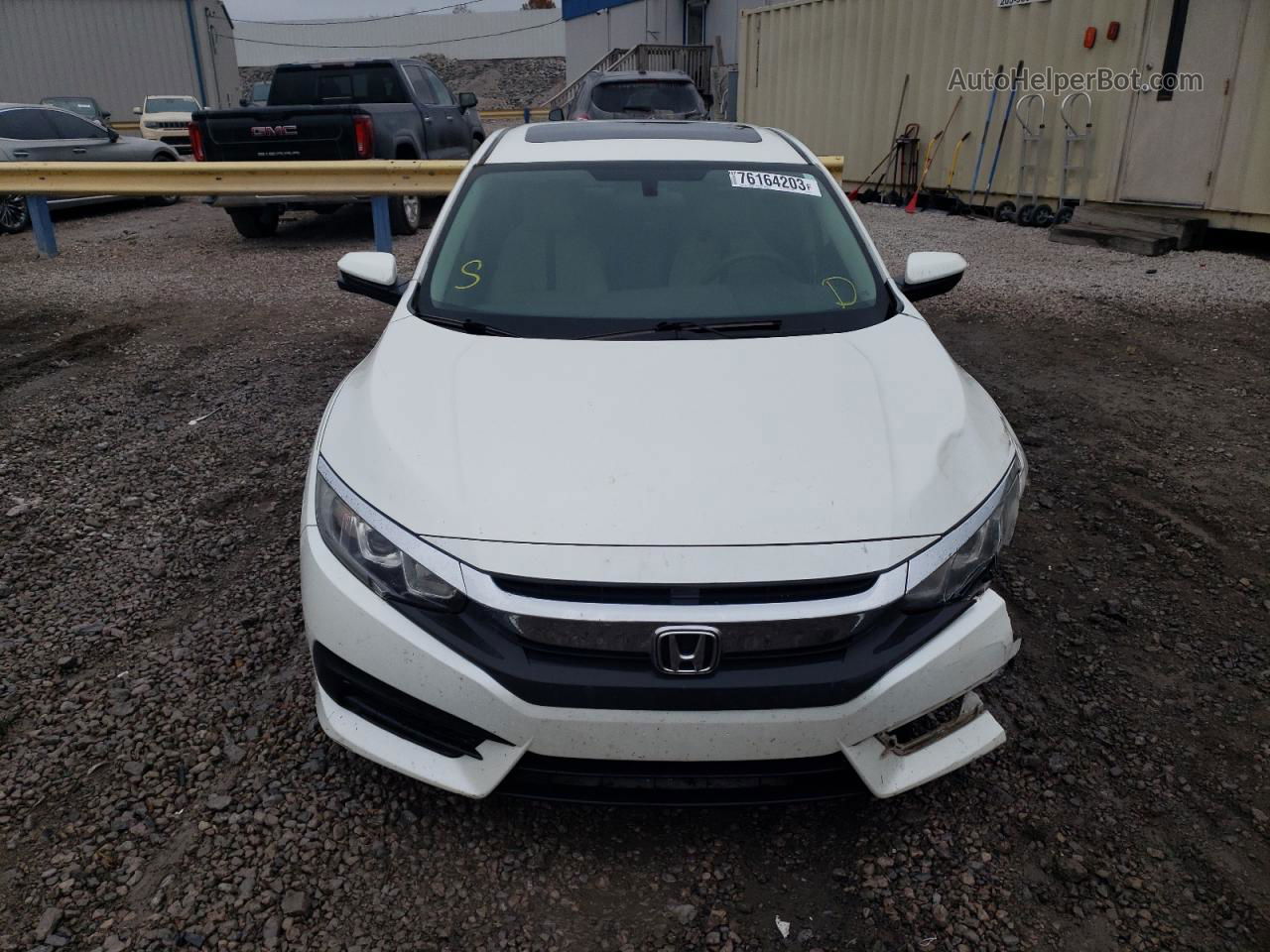 2016 Honda Civic Ex White vin: 19XFC2F76GE075031