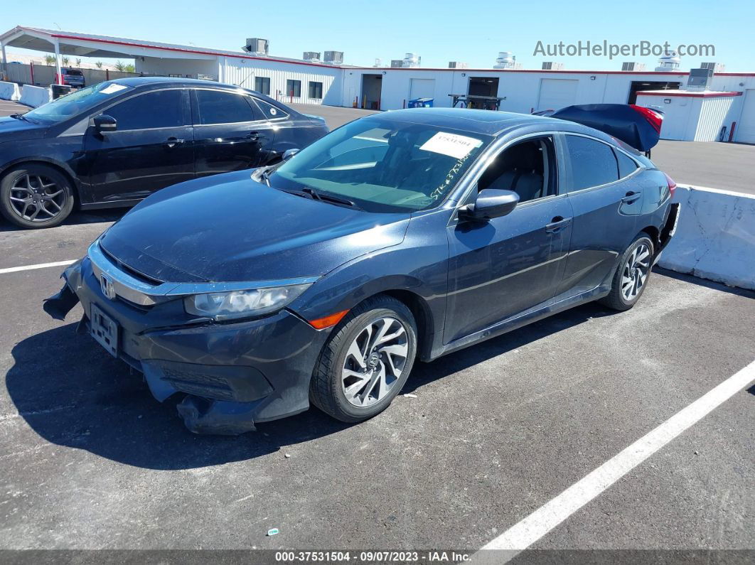 2017 Honda Civic Sedan Ex Blue vin: 19XFC2F76HE039390