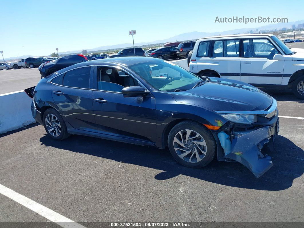 2017 Honda Civic Sedan Ex Blue vin: 19XFC2F76HE039390