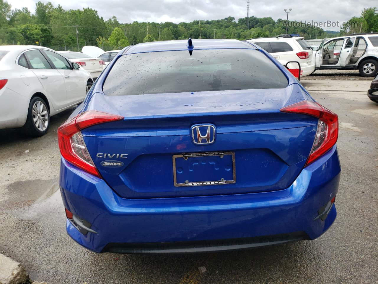 2017 Honda Civic Ex Blue vin: 19XFC2F76HE054133